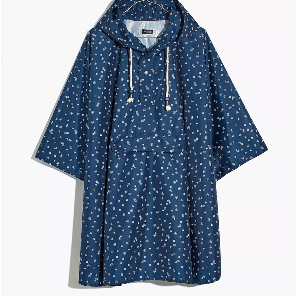 Madewell Packable Rain Hooded Poncho
